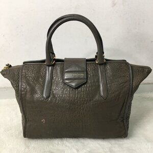 Marc by Marc Jacobs Green Gray Leather Bag Handbag